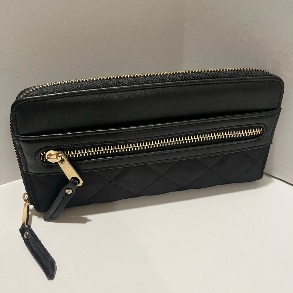 Black Quilted Women's Wallet